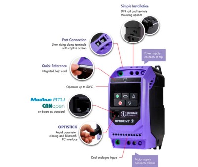 Variador de frecuencia Invertek Optidrive ODE3 IP20 2