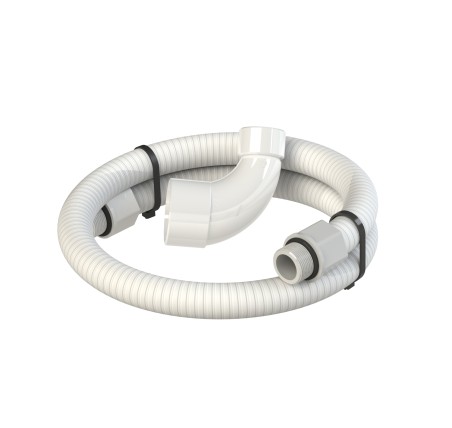 Codo 90 grados y pasacables 85cm para nicho