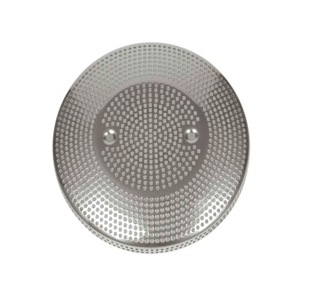 Embellecedor rejilla  Ø200 mm. en inox. (para DN65)