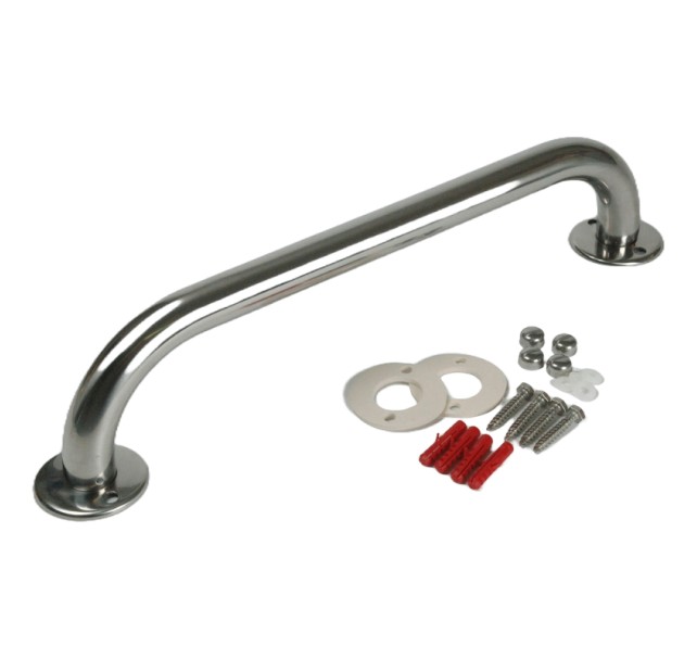 Agarradera 300 mm Ø 25 mm  Inox.  AISI 316
