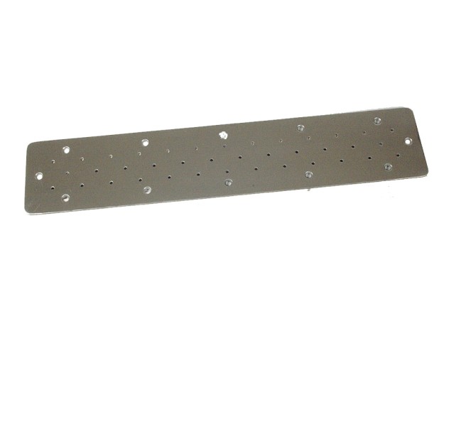 PLACA AIRE BANCO PS 50x10 cm. Embellecedor en Inox. V4A ( con junta )