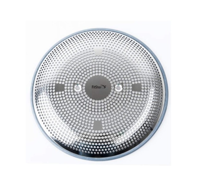 Embellecedor rejilla  Ø350 mm. en inox. (para DN65)