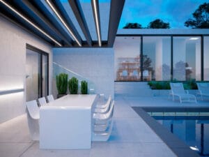 Piscinas con tiras LED